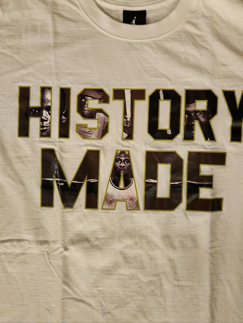 Vintage Y2K 2000's Nike Jordan Brand History Made graphic T-Shirt Size XL